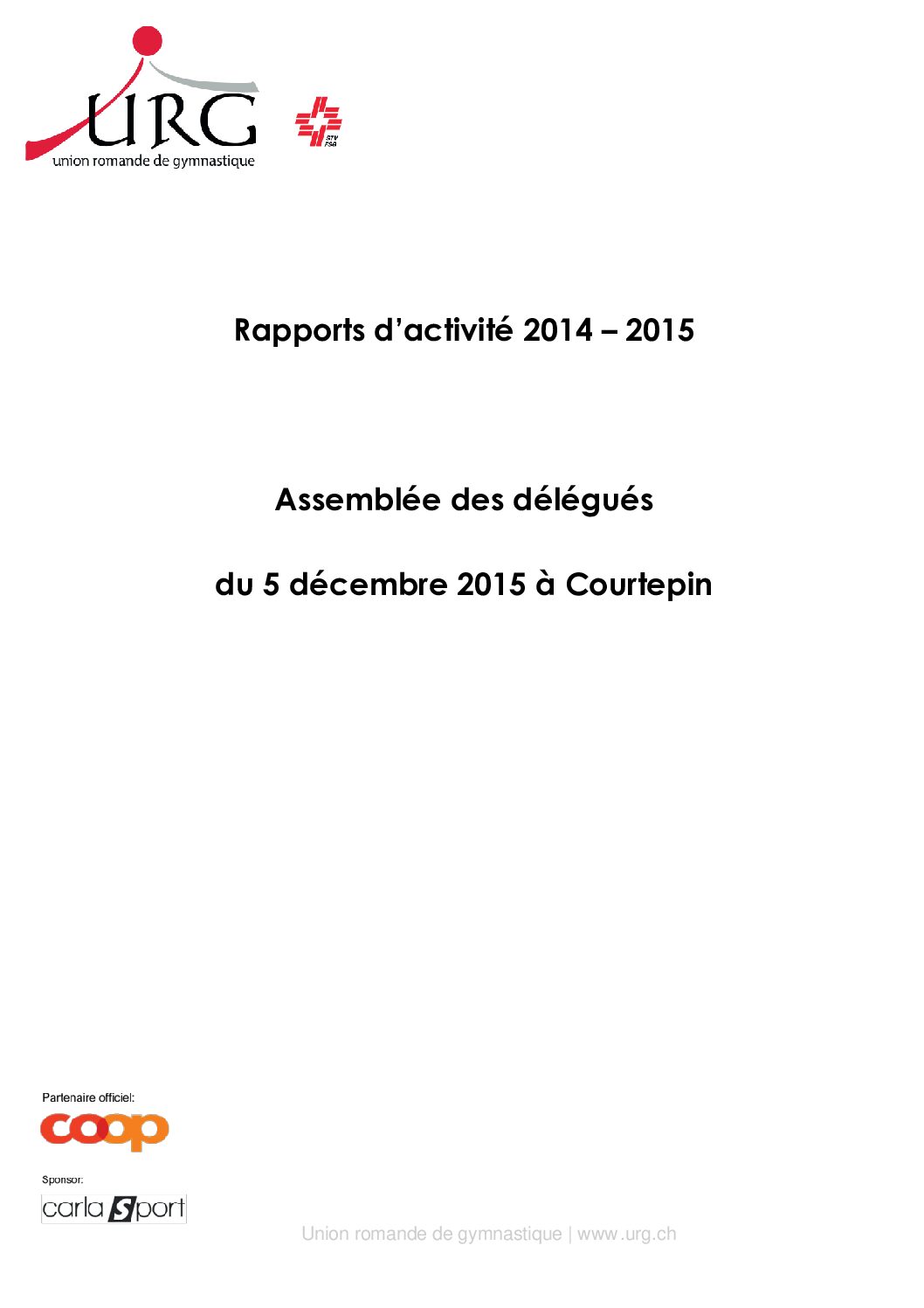 Rapport annuel 2014-2015